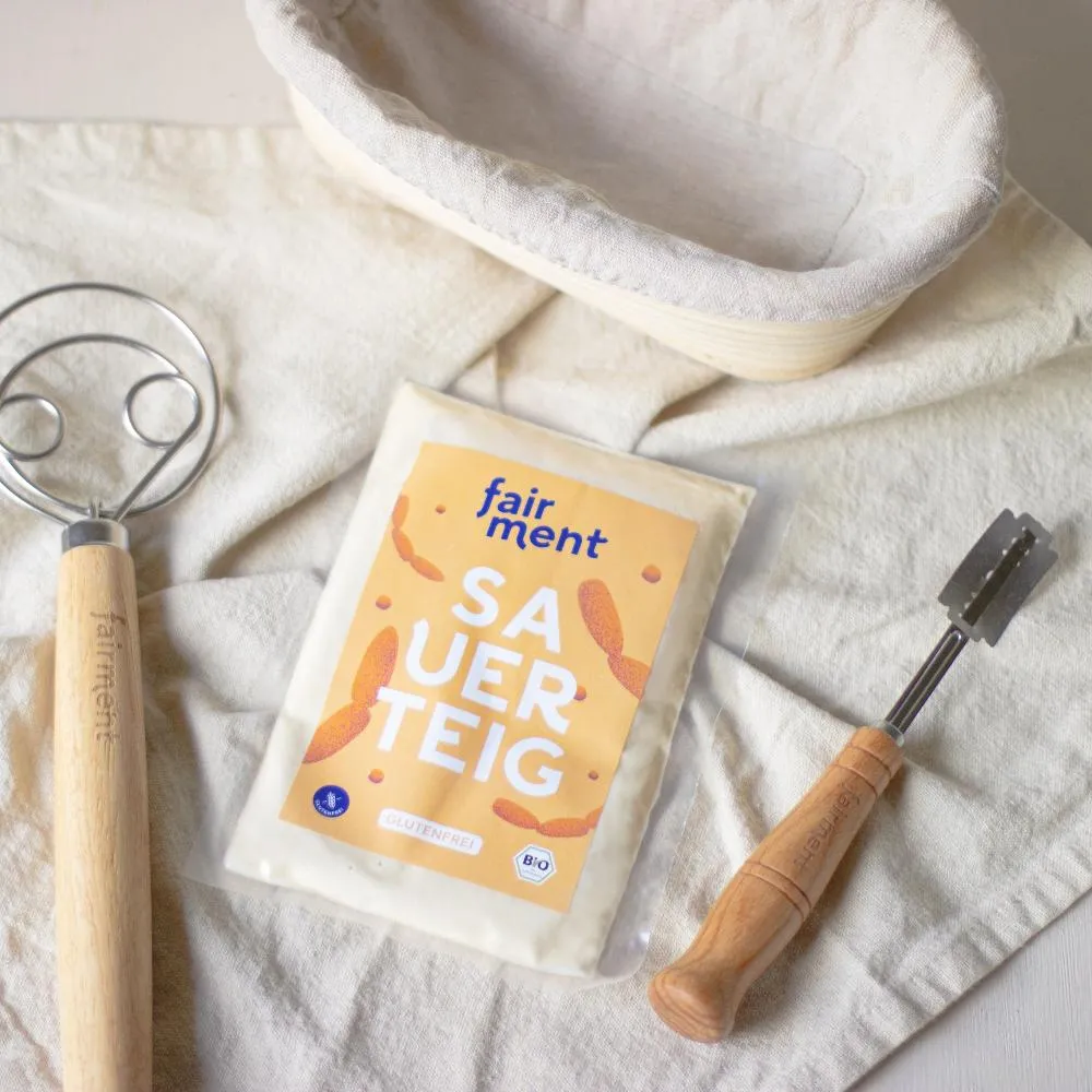 Fairment Bio Sauerteig Starter glutenfrei 150 g backfertig