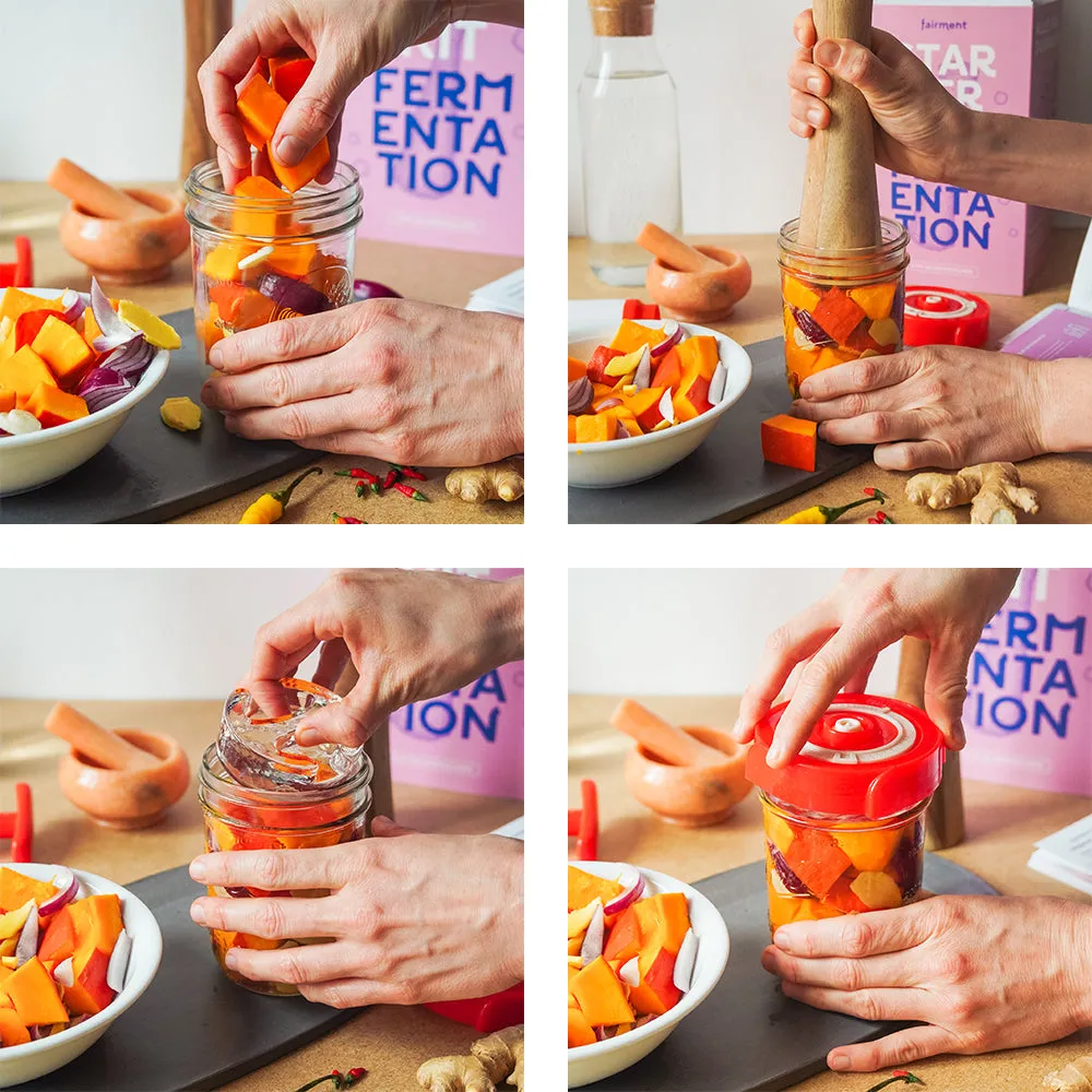 Fairment Gäraufsätze 4 Stück Fermentieraufsatz BPA-frei