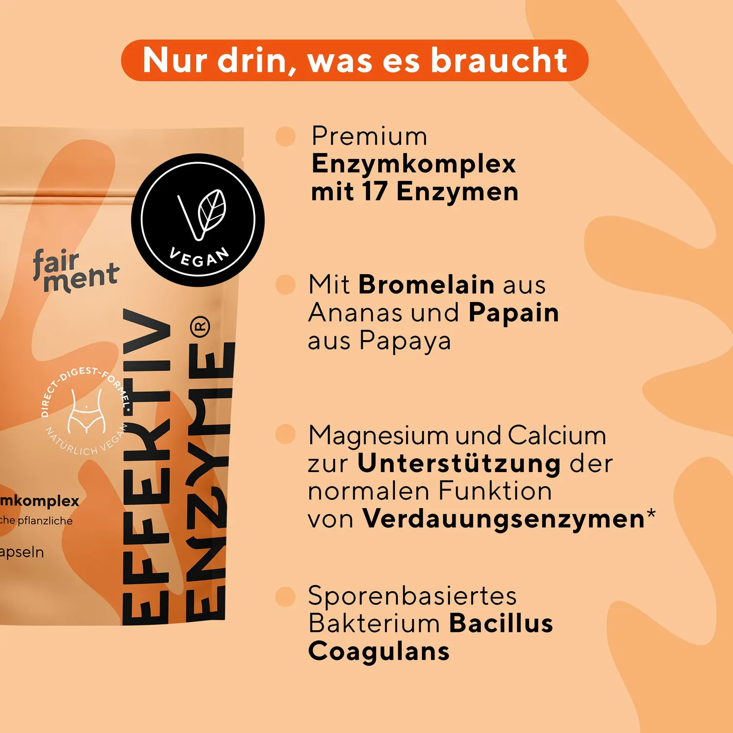 fairment EffektivEnzyme Kapseln 60 Kapseln vegan