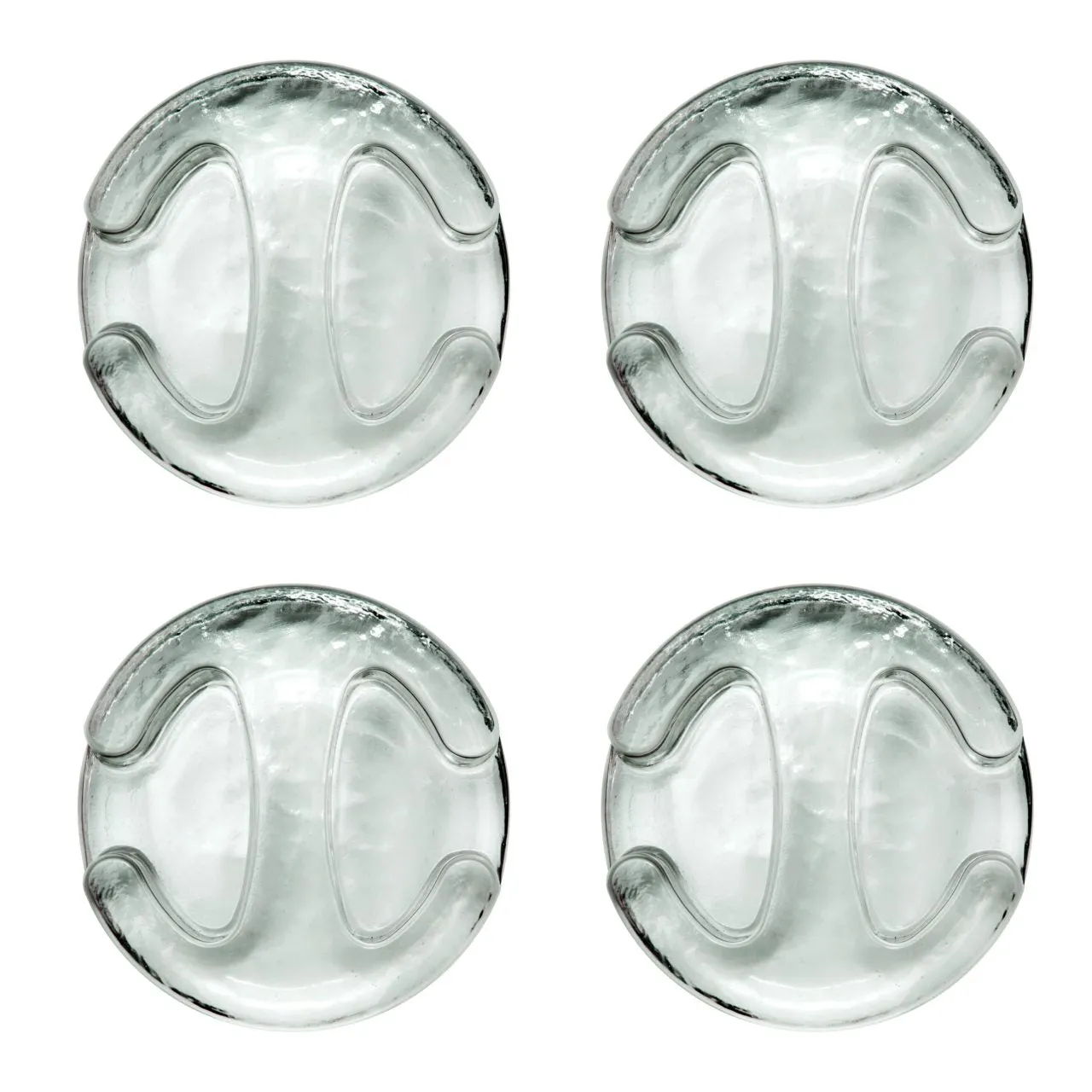 Fairment Glasgewichte 4 Stück Beschwerer 7 cm Glas