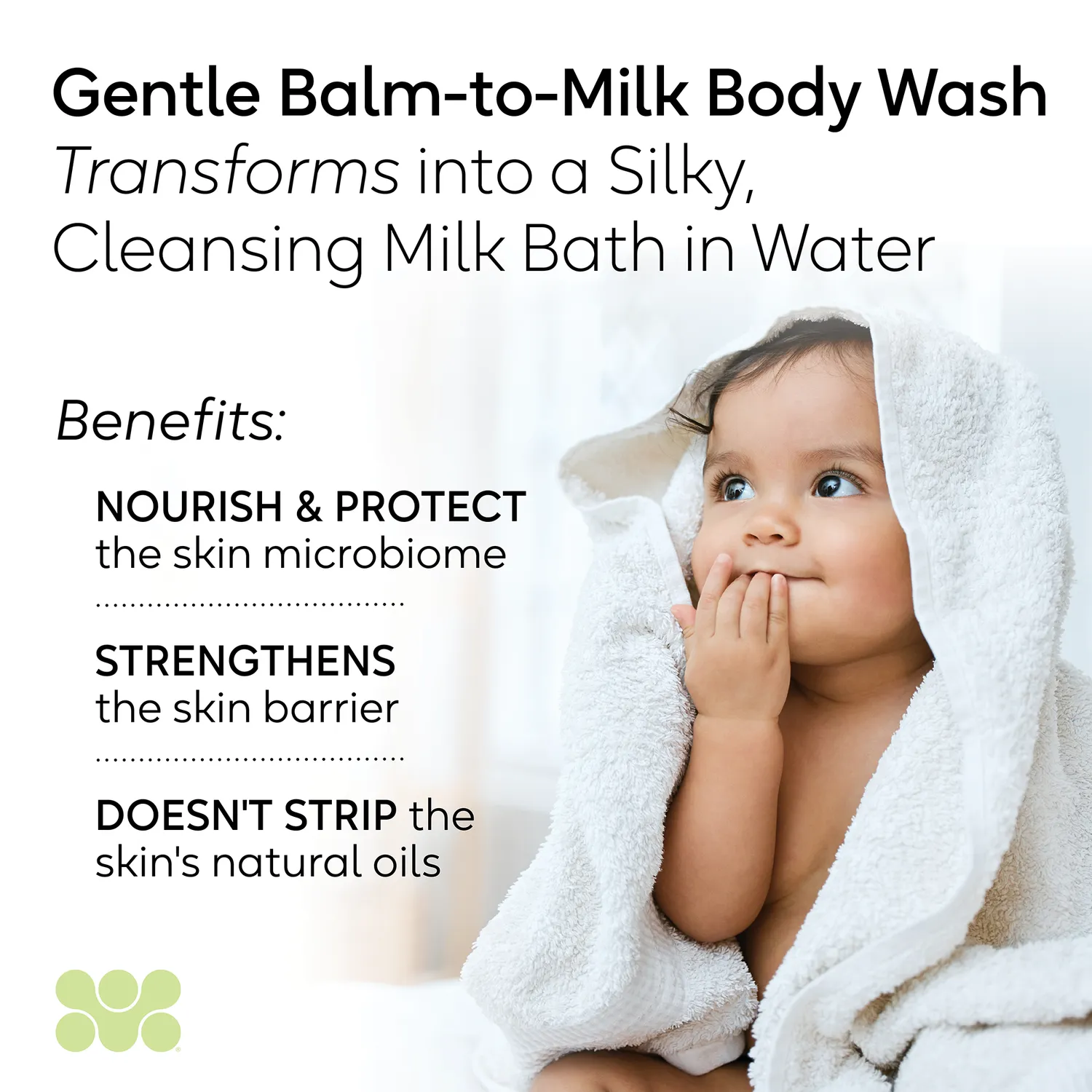 BiGaia Gentle Balm-to-Milk Körperwaschmittel Mikrobiom sanft