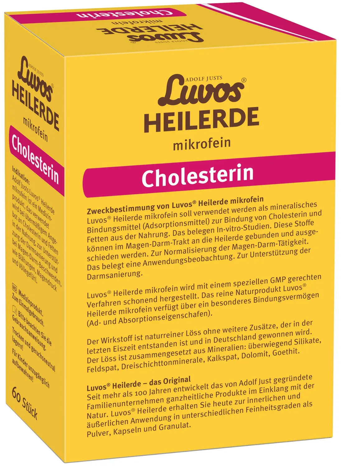 Luvos Heilerde mikrofein Kapseln 60 Stk Cholesterinbindung