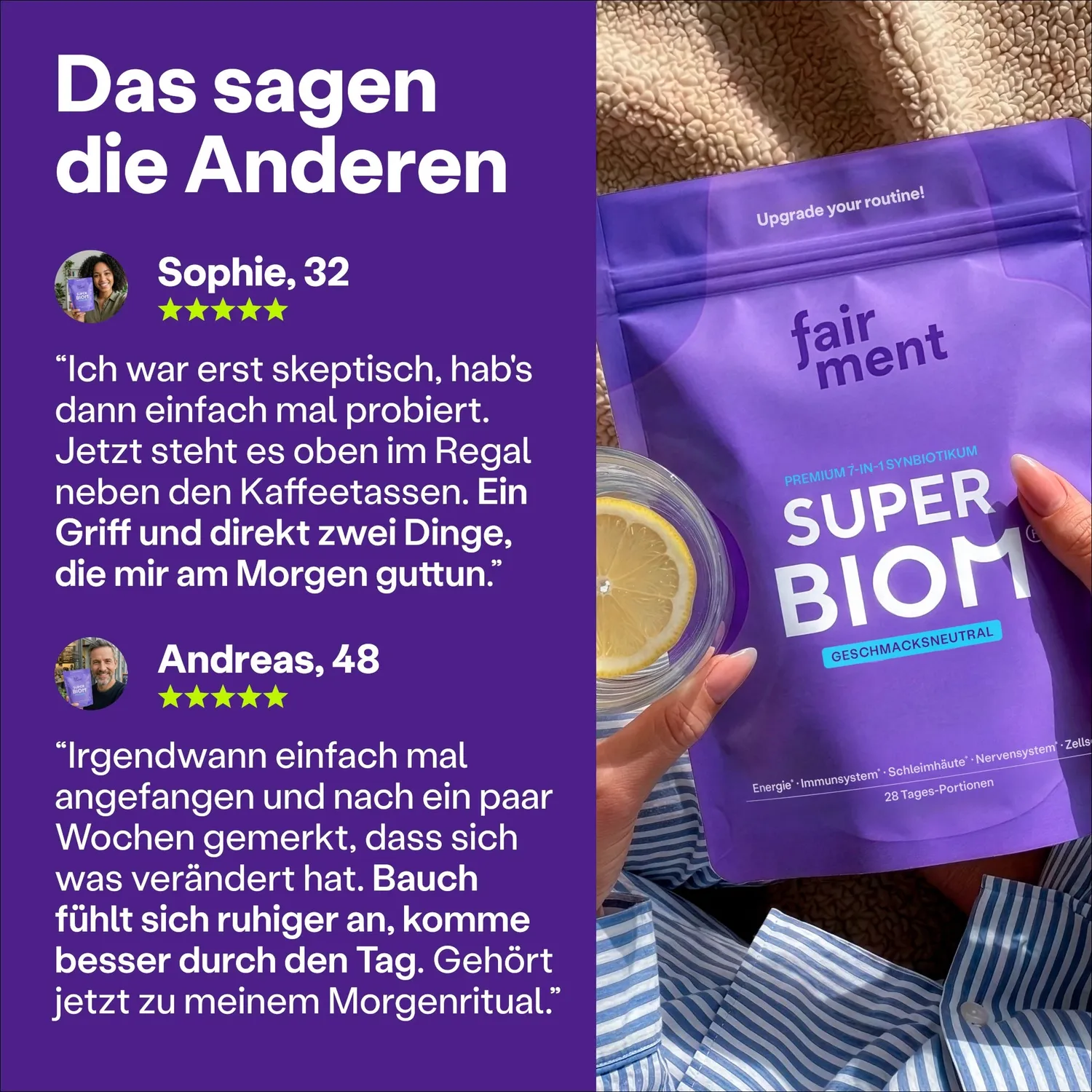fairment SuperBiom 3+1 Synbiotikum Pulver Angebot neutral