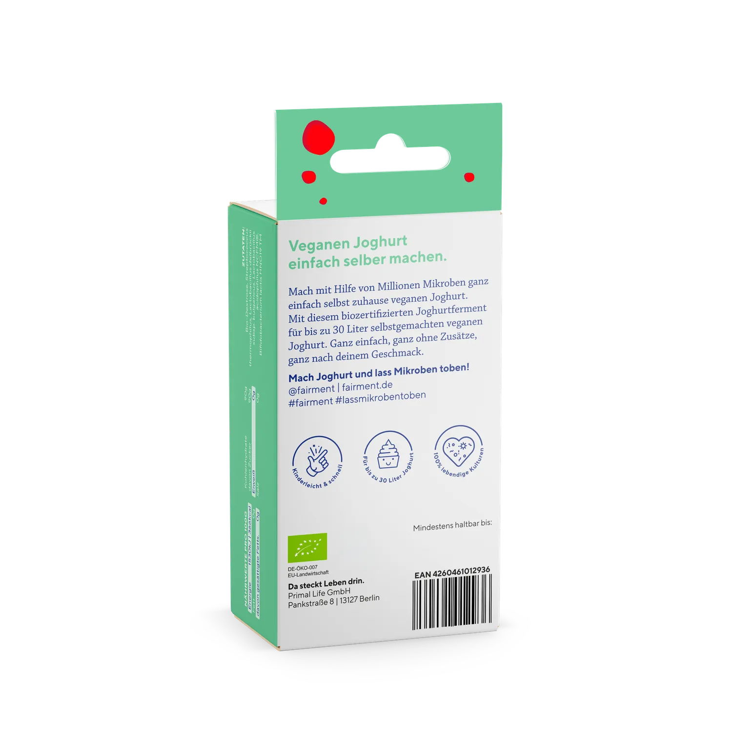 fairment Bio Joghurt Kulturen vegan 15 g für 30 Liter