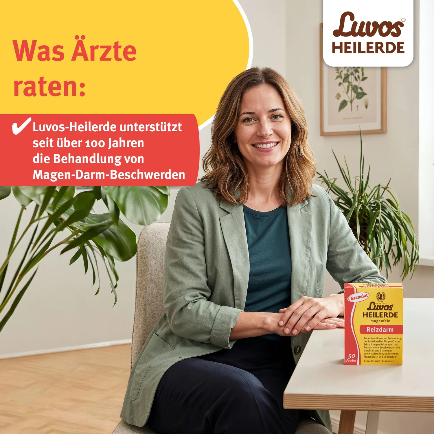 Luvos Heilerde magenfein Granulat 50 Beutel vegan
