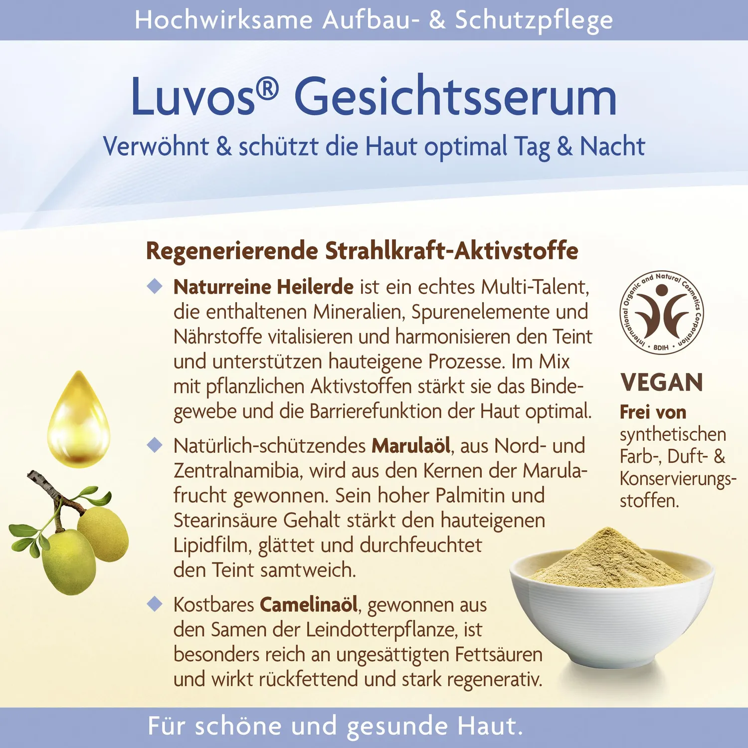 Luvos Gesichtsserum Camelinaöl 50 ml trockene Haut