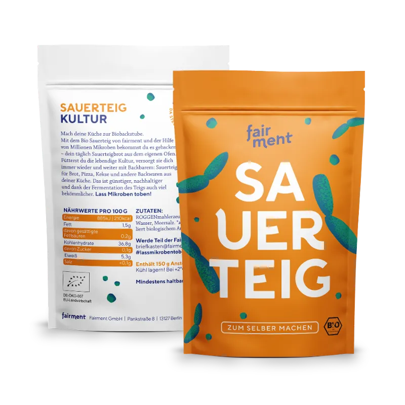 fairment Starter Bio Sauerteig Roggenmehl 150g vegan