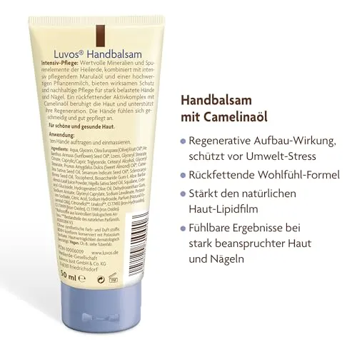 Luvos Heilerde Intensiv-Pflege Handbalsam 50 ml Camelinaöl