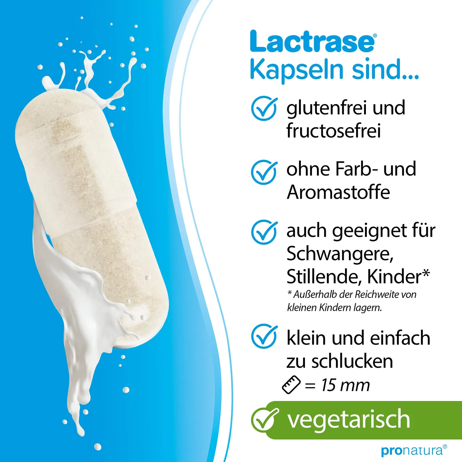 Lactrase 3300 Lactase Kapseln 100 Stück vegetarisch glutenfrei