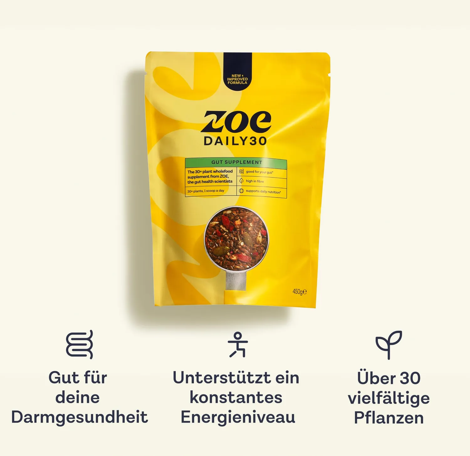 Zoë Daily30+ Pflanzenpulver Ballaststoffe vegan