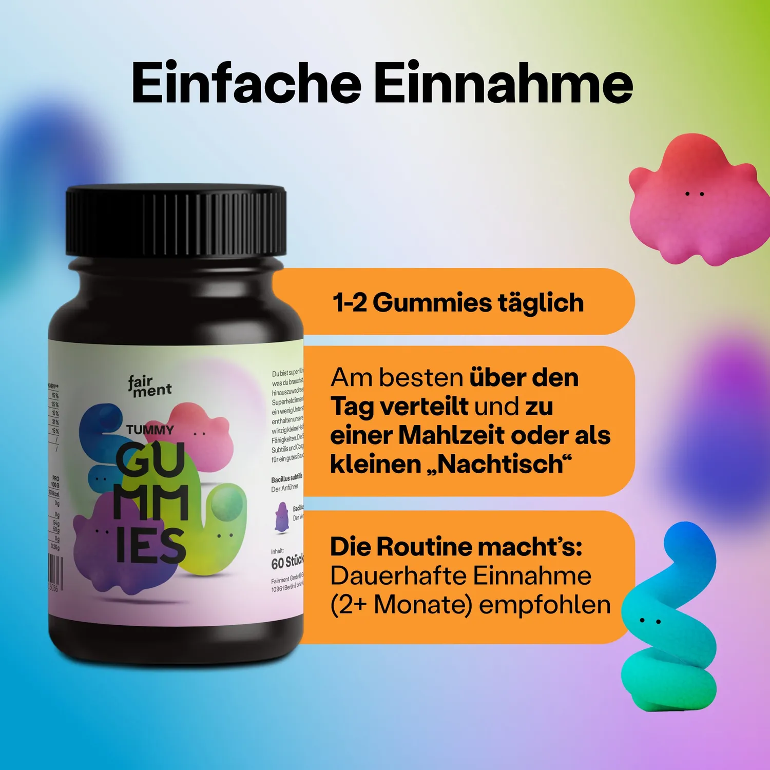 fairment TummyGummies Probiotika Gummibärchen 60 Stück Kinder