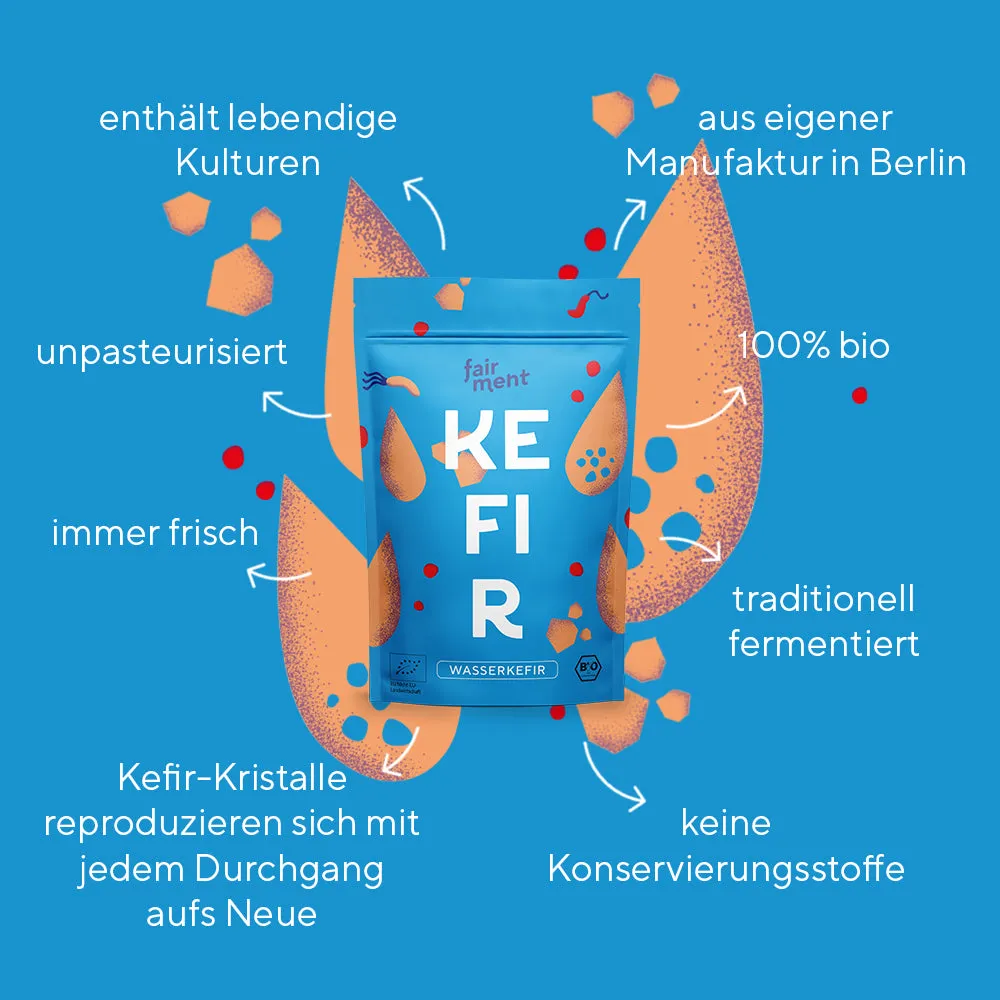 fairment Wasserkefir Kristalle Bio 30g Starterkultur