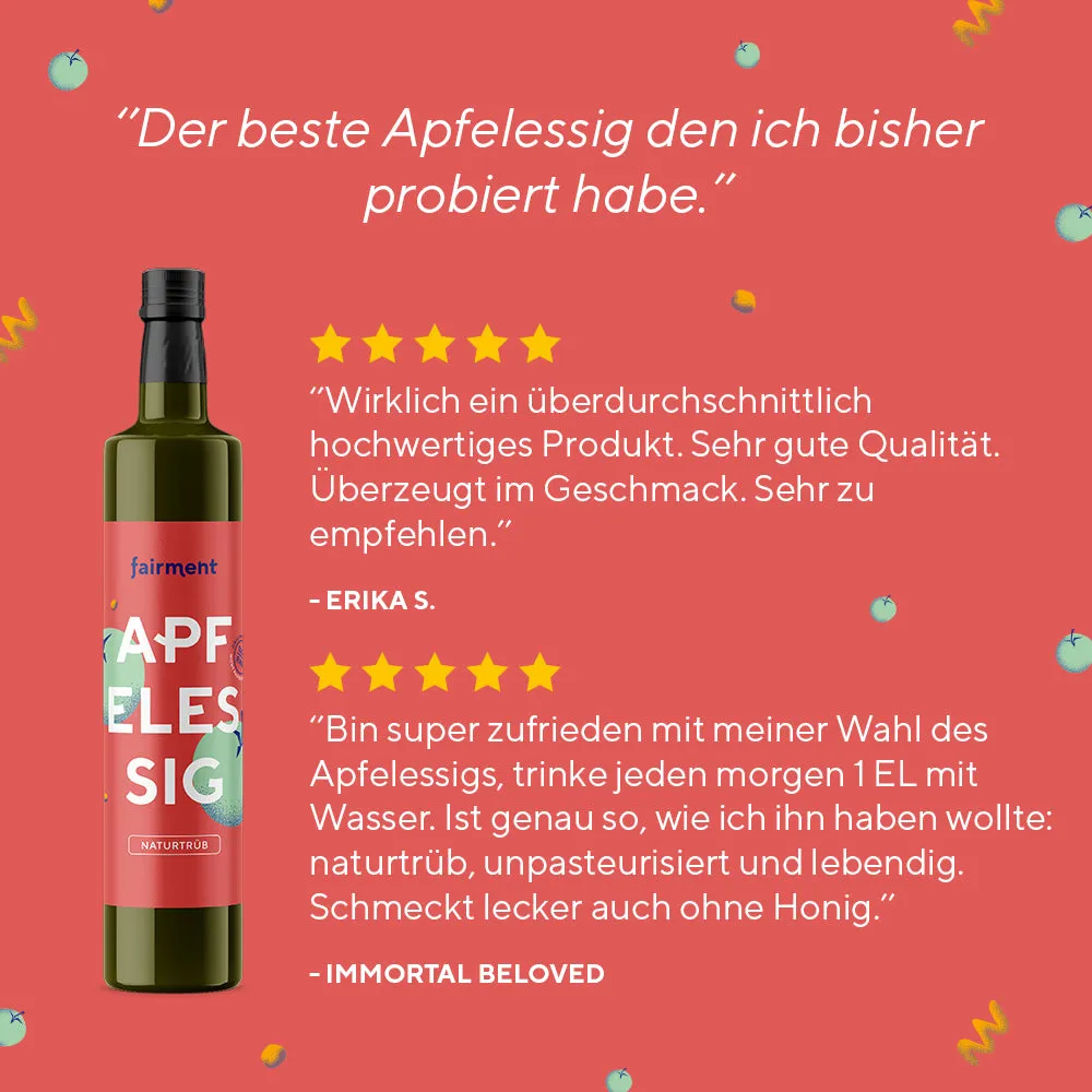 fairment Bio Apfelessig naturtrüb ungefiltert 500 ml