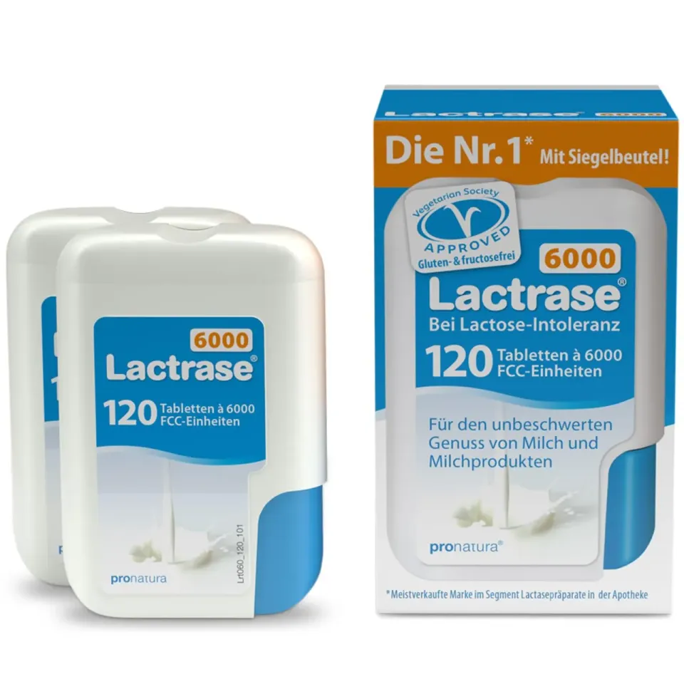 Lactrase 6000 Lactase Tabletten 240 Stück Mini-Tabletten