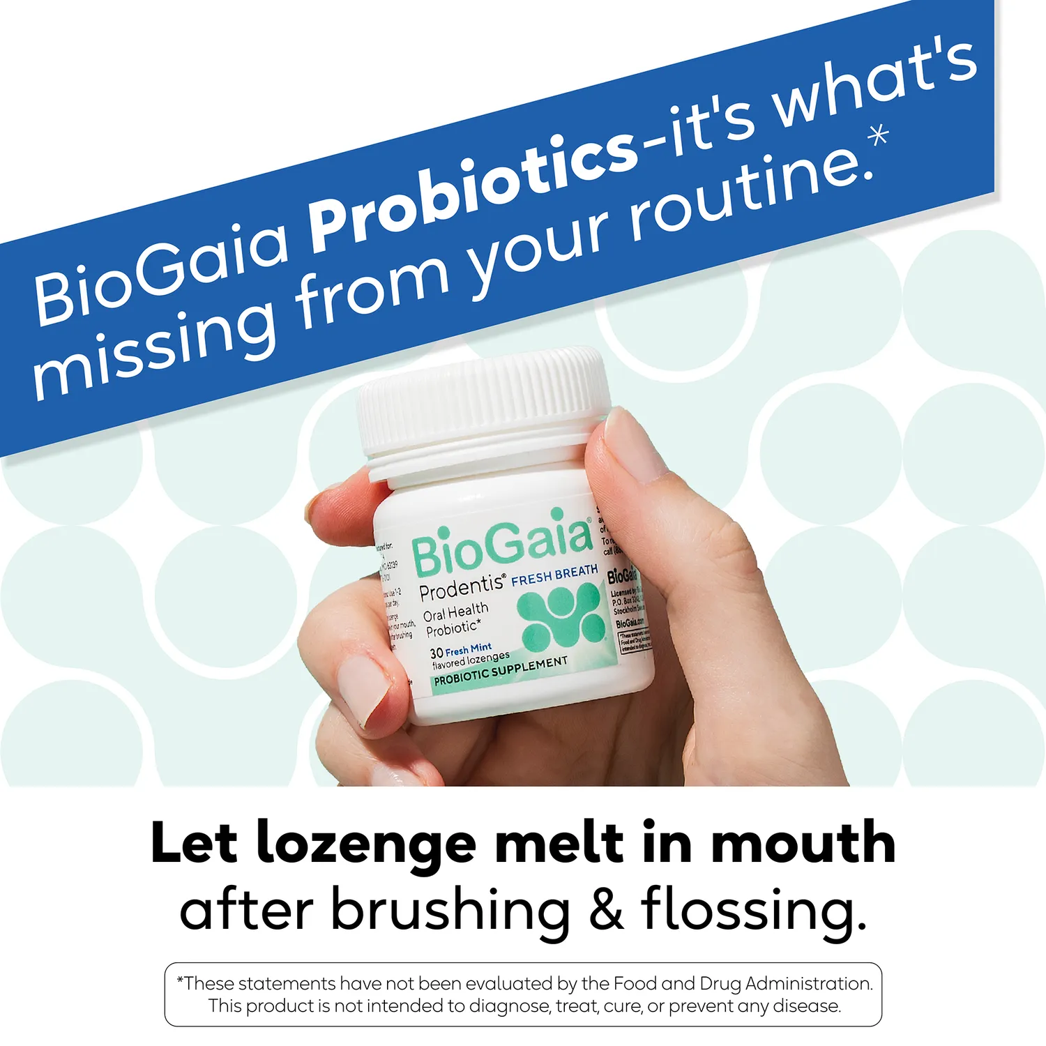 BioGaia Prodentis Fresh Breath Lutschtabletten mit Zink