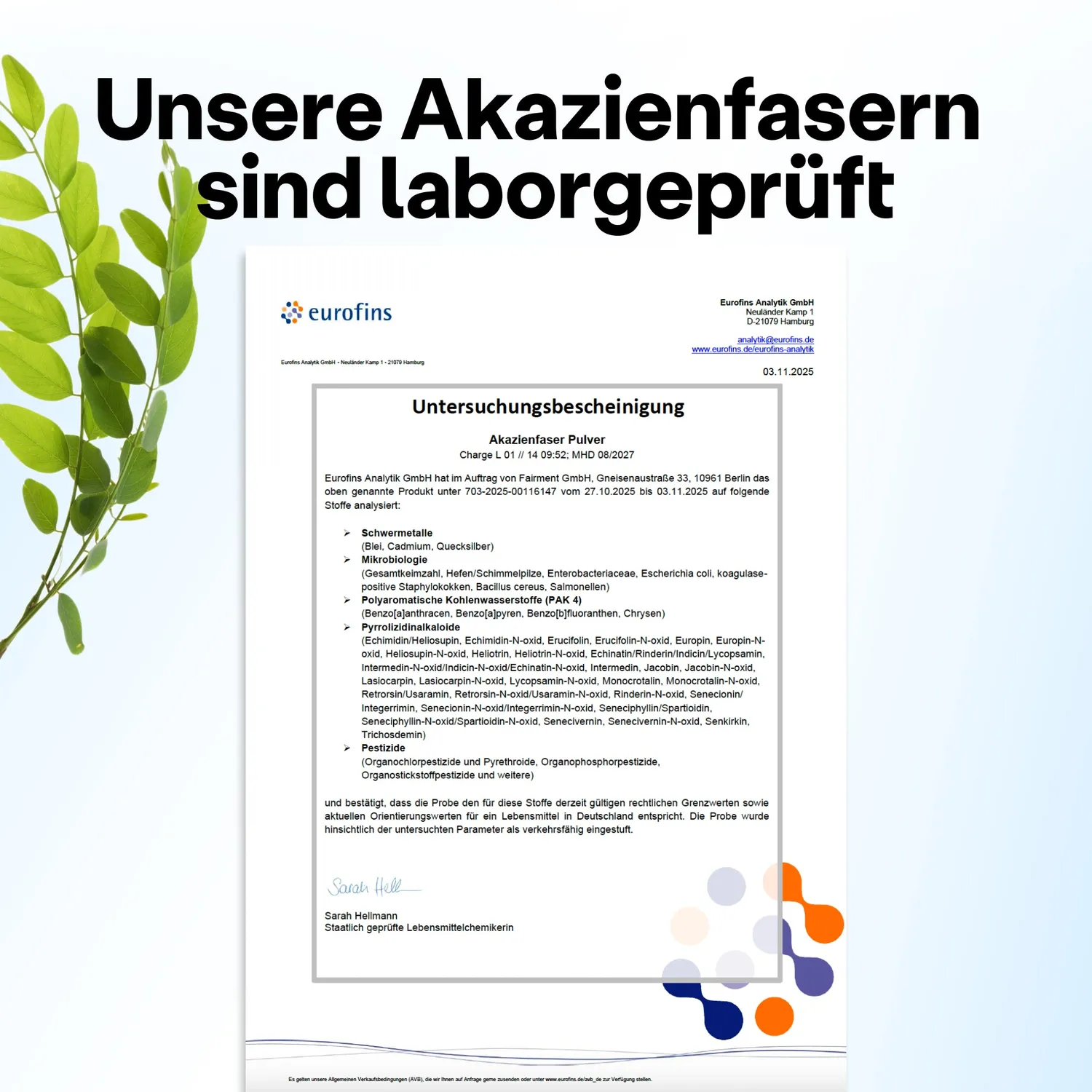 fairment SuperFiber Akazienfaser Pulver 500g Ballaststoffe