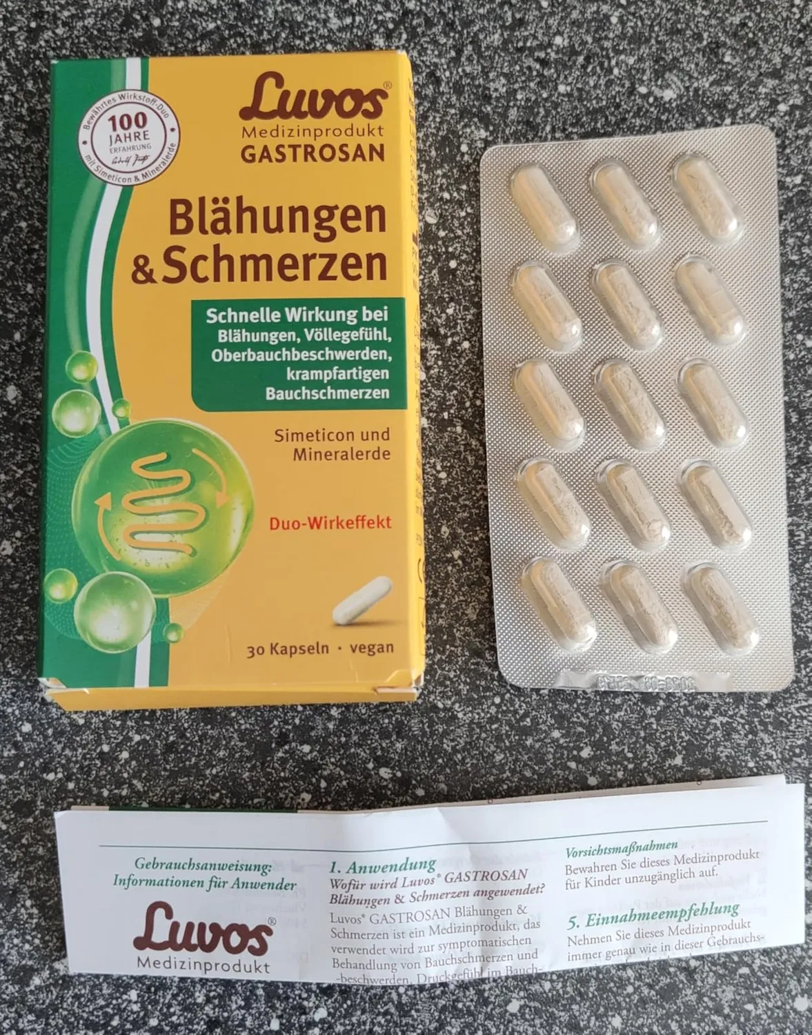 Luvos Gastrosan Kapseln 30 Stück bei Blähungen