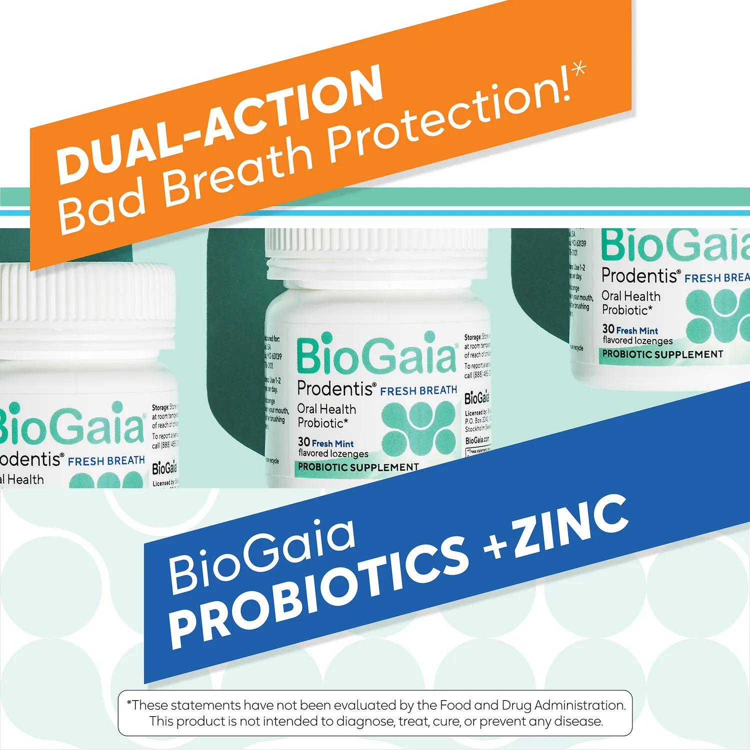 BioGaia Prodentis Fresh Breath Lutschtabletten mit Zink