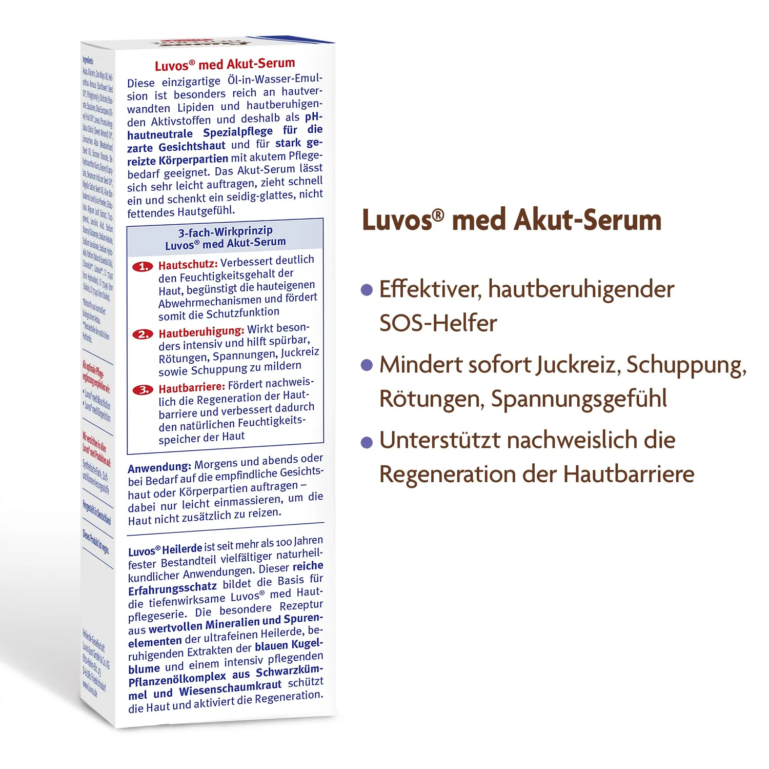 Luvos med Akut-Serum 50 ml für sehr trockene Haut