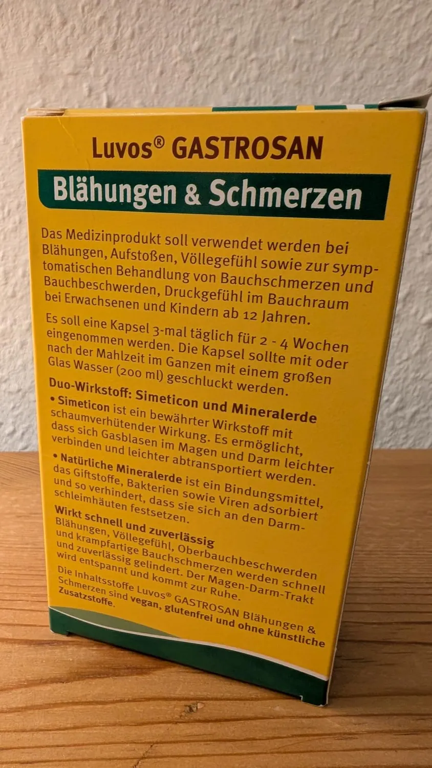Luvos Gastrosan Kapseln 30 Stück bei Blähungen