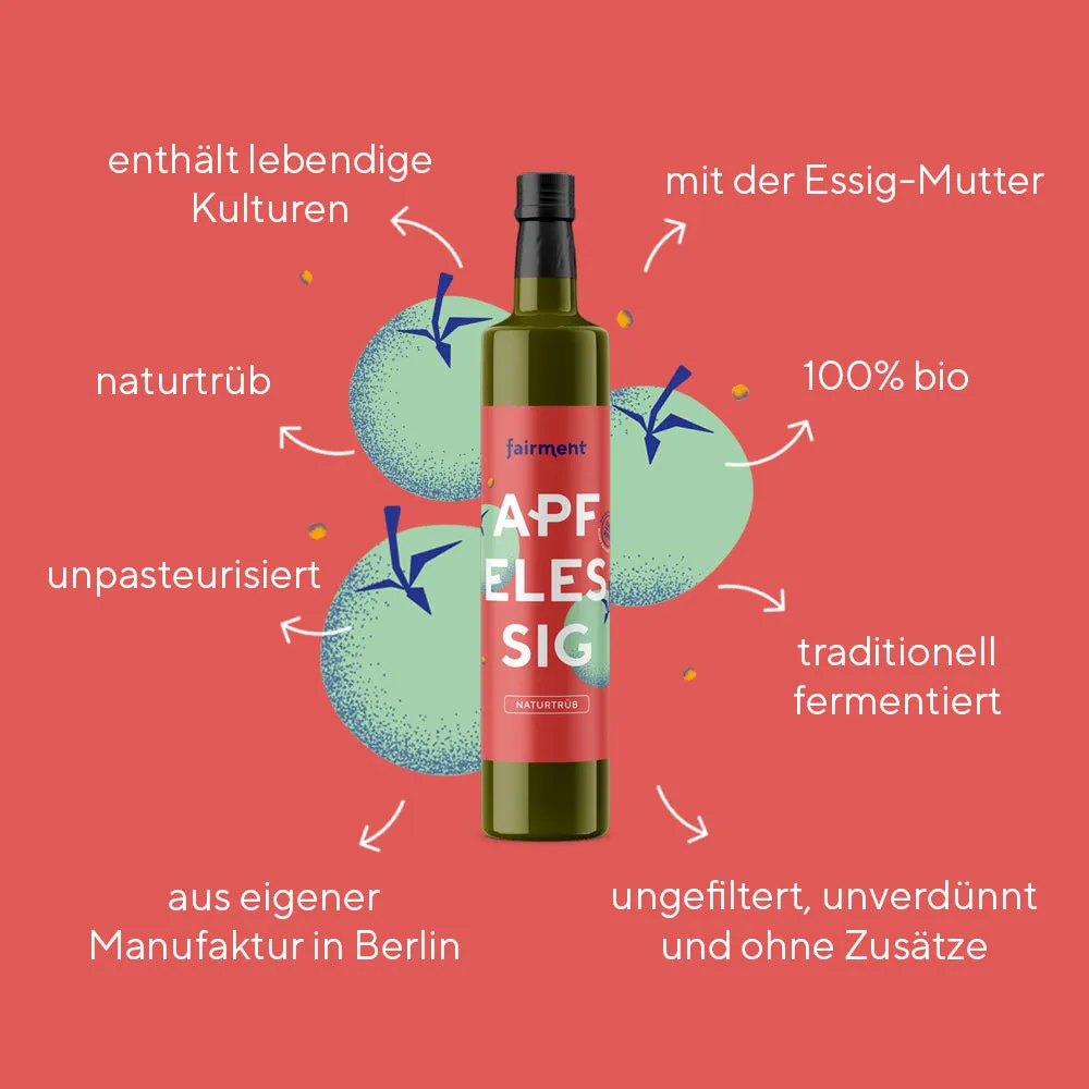 fairment Bio Apfelessig naturtrüb ungefiltert 500 ml