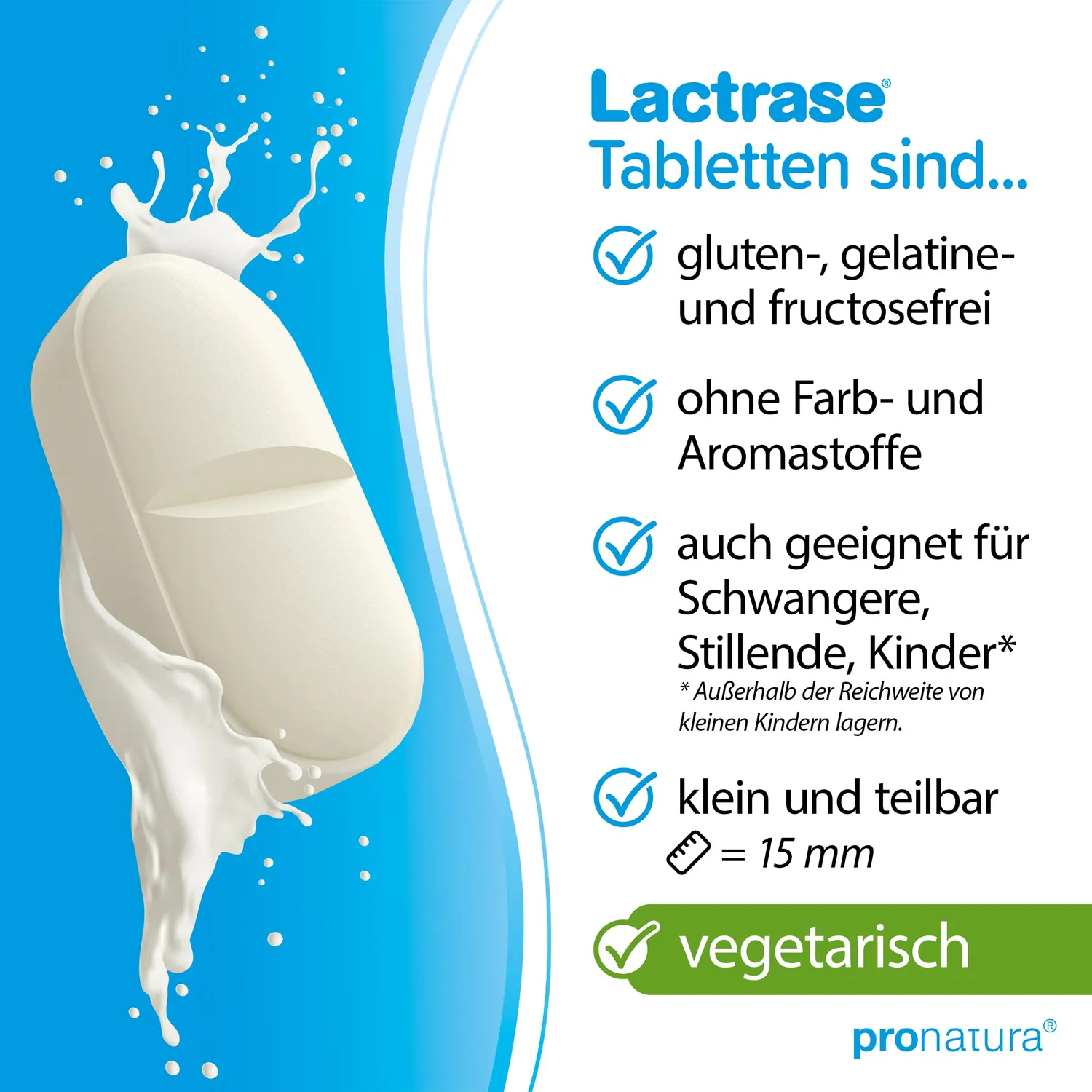 Lactrase 32000 Lactase Tabletten 40 Stück hochdosiert teilbar