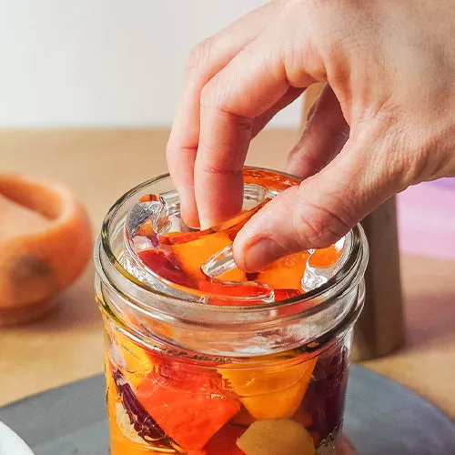 Fairment Glasgewichte 4 Stück Beschwerer 7 cm Glas