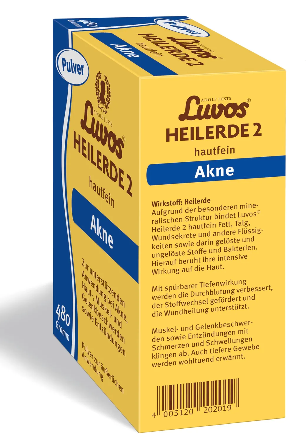 Luvos Heilerde 2 hautfein Pulver 480 g Akne Maske