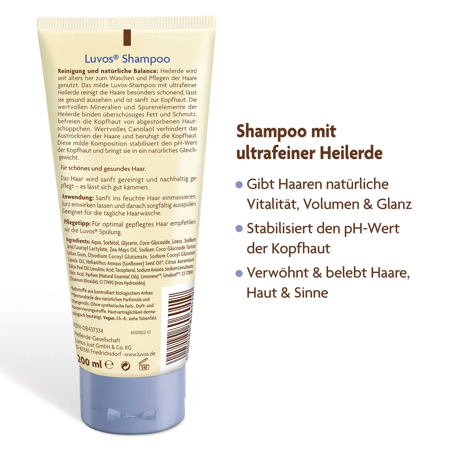 Luvos Heilerde Shampoo 200 ml für empfindliche Kopfhaut