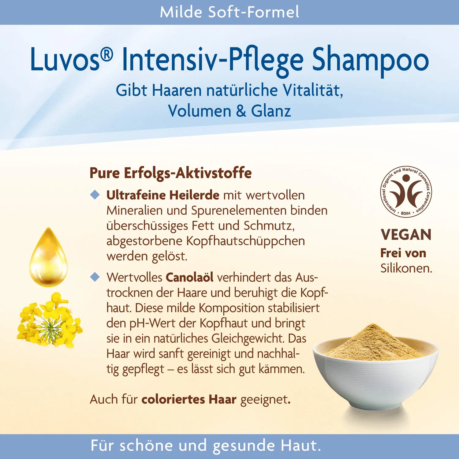 Luvos Heilerde Shampoo 200 ml für empfindliche Kopfhaut