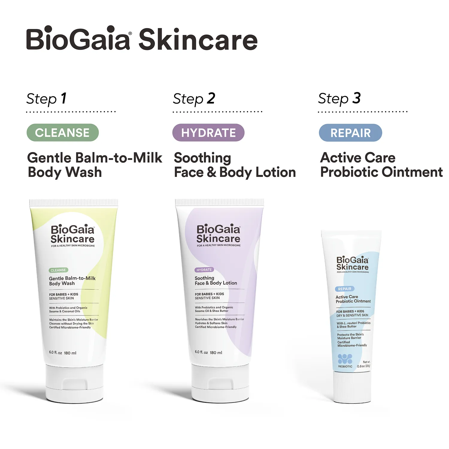 BiGaia Gentle Balm-to-Milk Körperwaschmittel Mikrobiom sanft