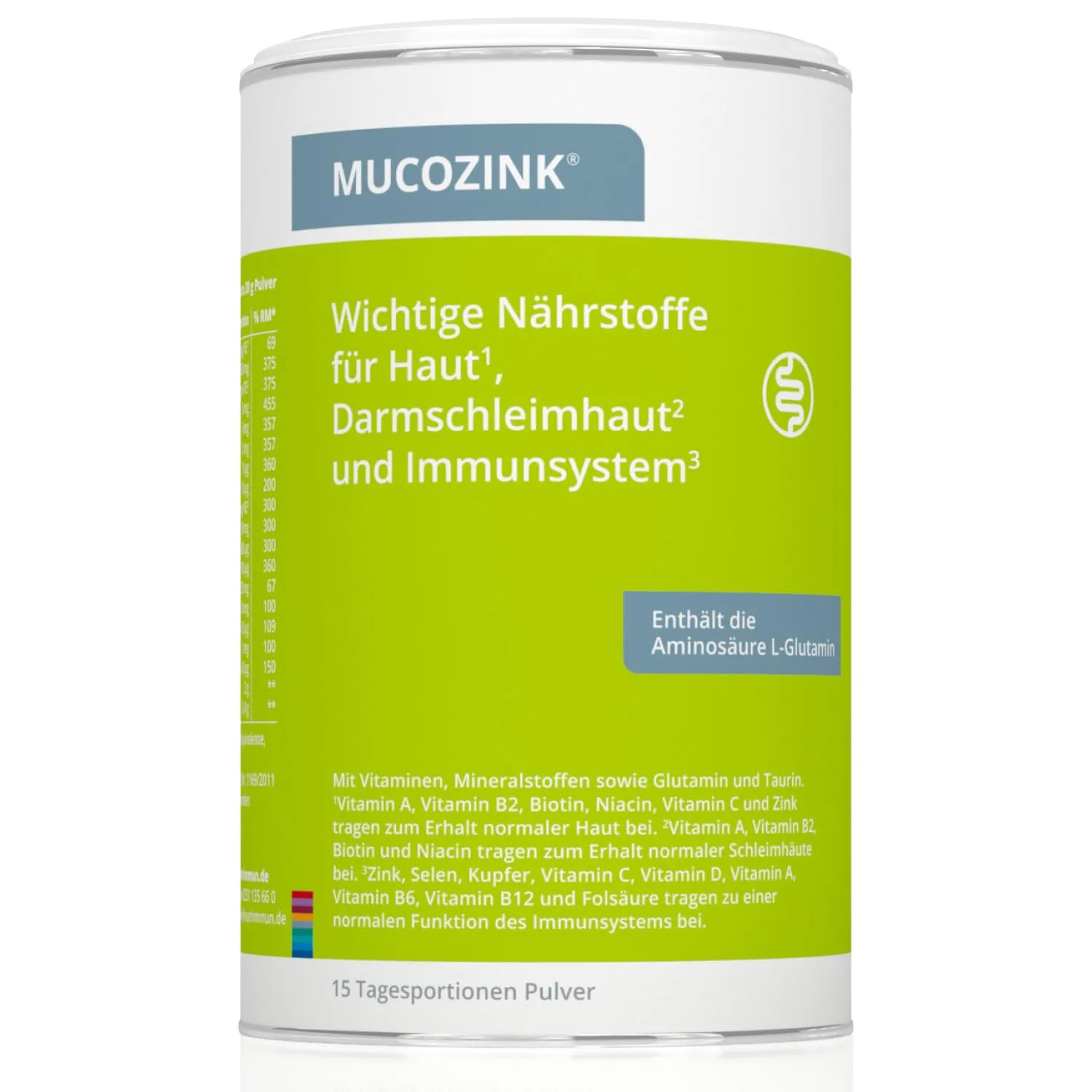 nutrimmun MUCOZINK Pulver 600 g vegetarisch
