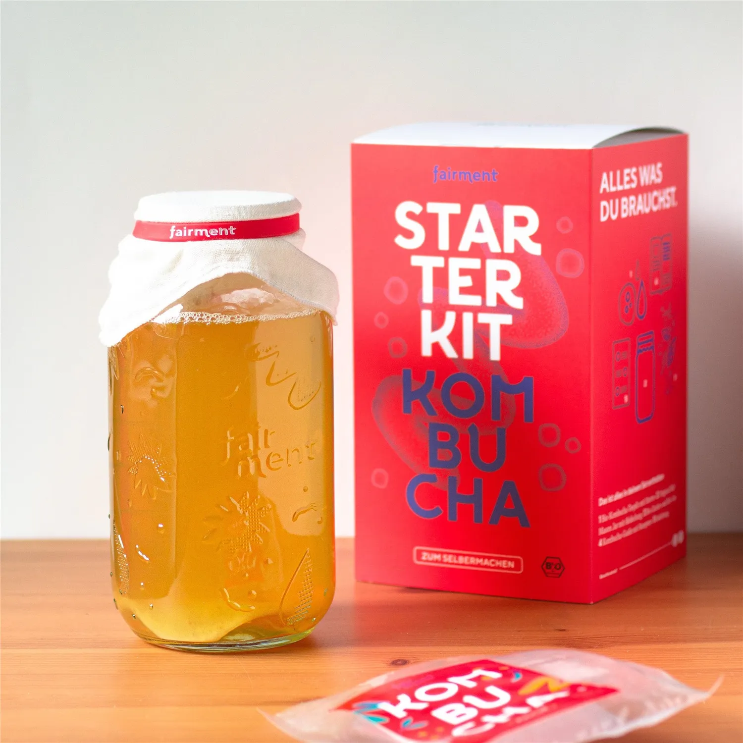 Fairment Kombucha Starter Kit Bio selber machen mit Scoby