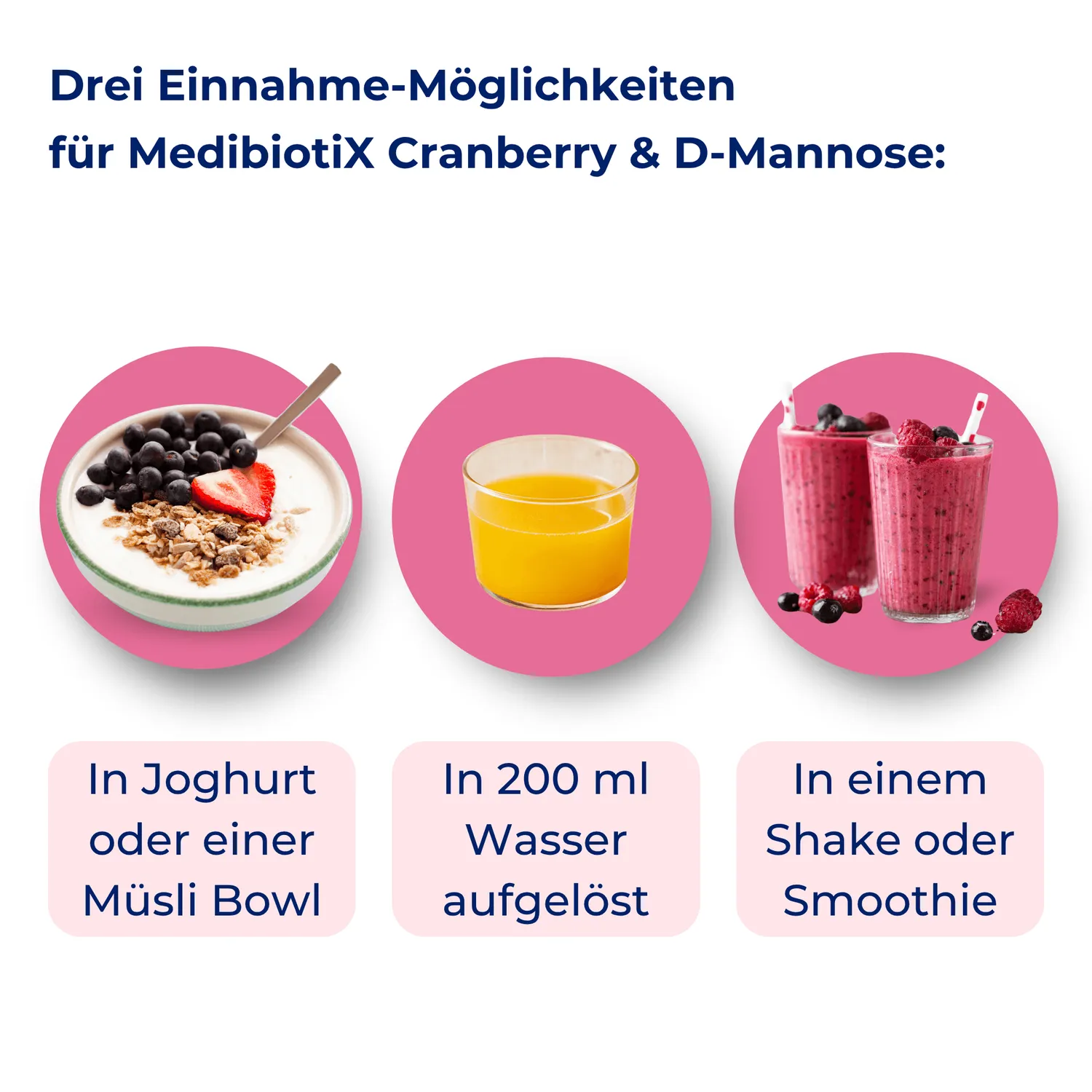 MedibiotiX Cranberry & D-Mannose Kapseln für Blase