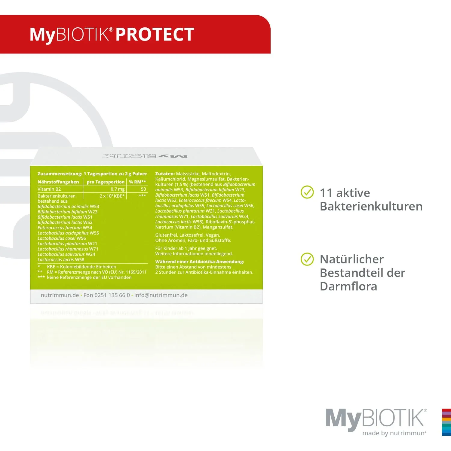 nutrimmun MyBIOTIK PROTECT Pulver 30 Beutel vegan