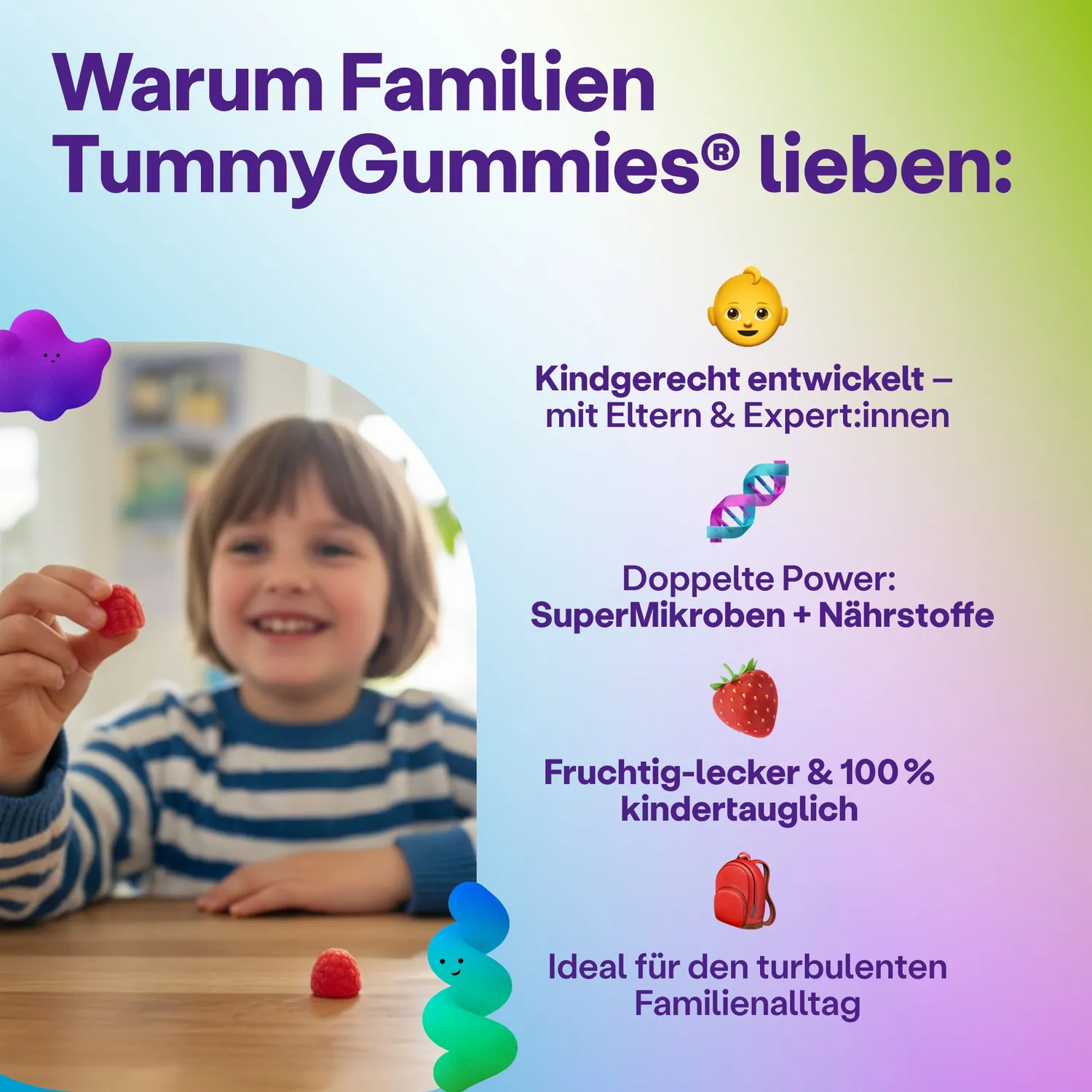 fairment TummyGummies Probiotika-Gummies 60 Stück Kinder