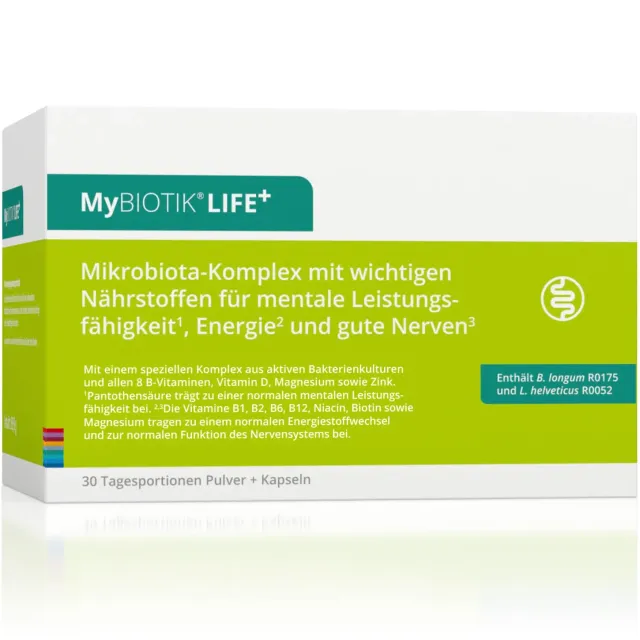 nutrimmun MyBIOTIK LIFE+ Bakterienkulturen 30 Tage Pulver Kapseln