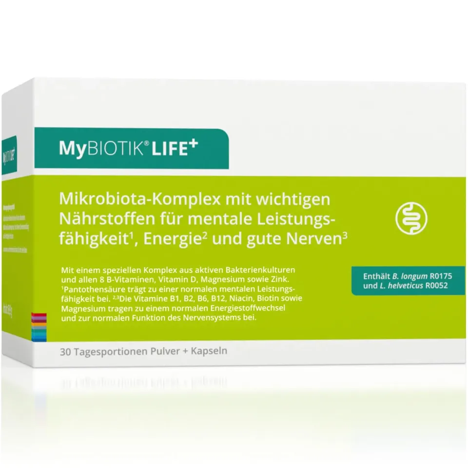 nutrimmun MyBIOTIK LIFE+ Bakterienkulturen 30 Tage Pulver Kapseln
