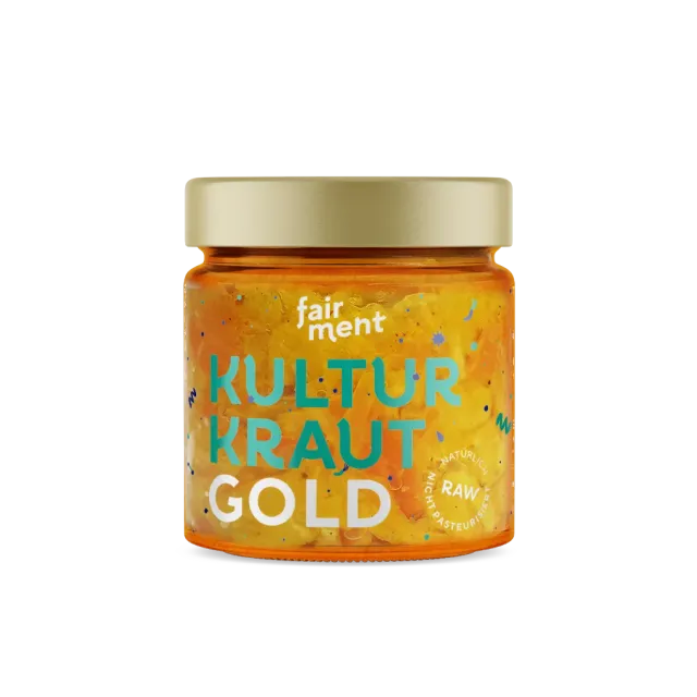 fairment Kultur-Kraut Gold Sauerkraut 330g Kurkuma bio
