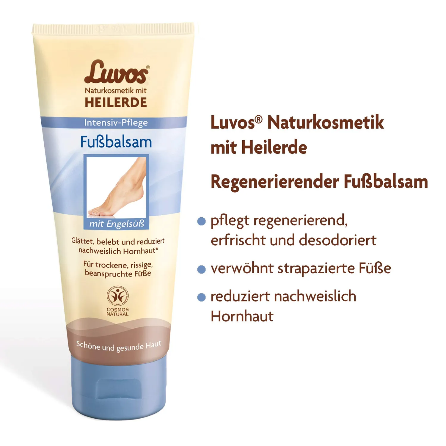 Luvos Heilerde Fußcreme Balsam 75 ml Hornhaut Desodorierend