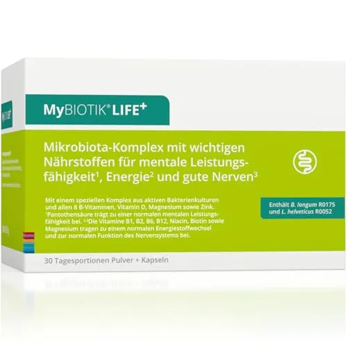 nutrimmun MyBIOTIK LIFE+ Bakterienkulturen 30 Tage Pulver Kapseln