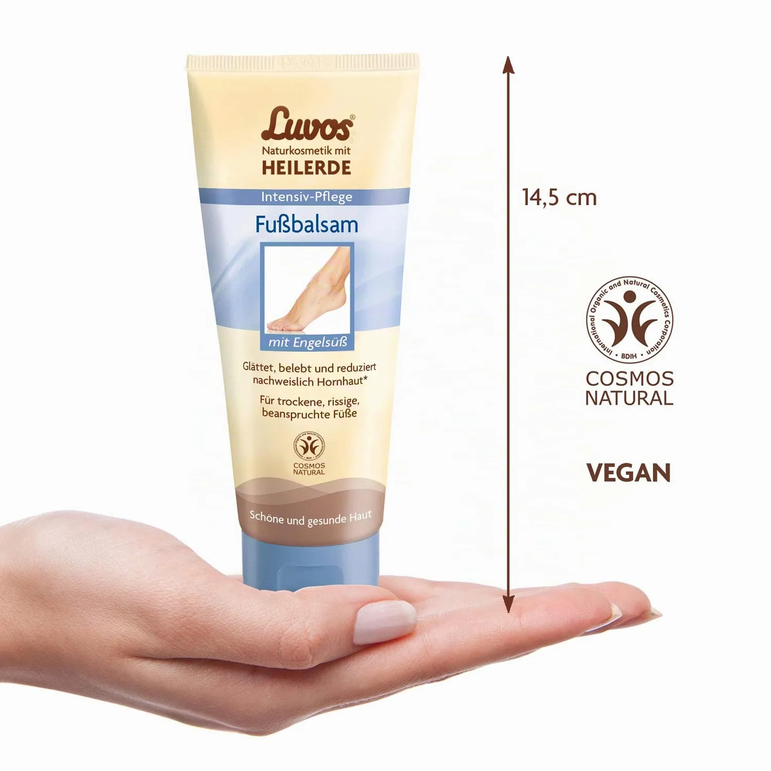 Luvos Heilerde Fußcreme Balsam 75 ml Hornhaut Desodorierend
