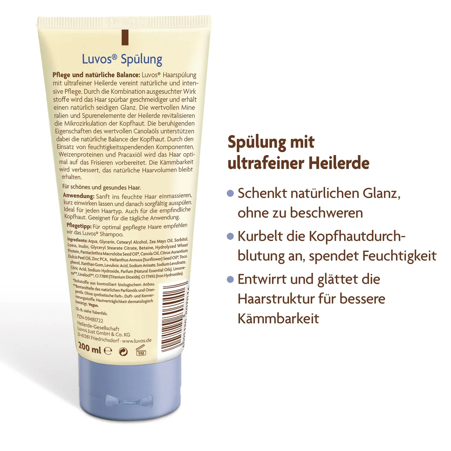 Luvos Heilerde Spülung Conditioner 200 ml ohne Silikone