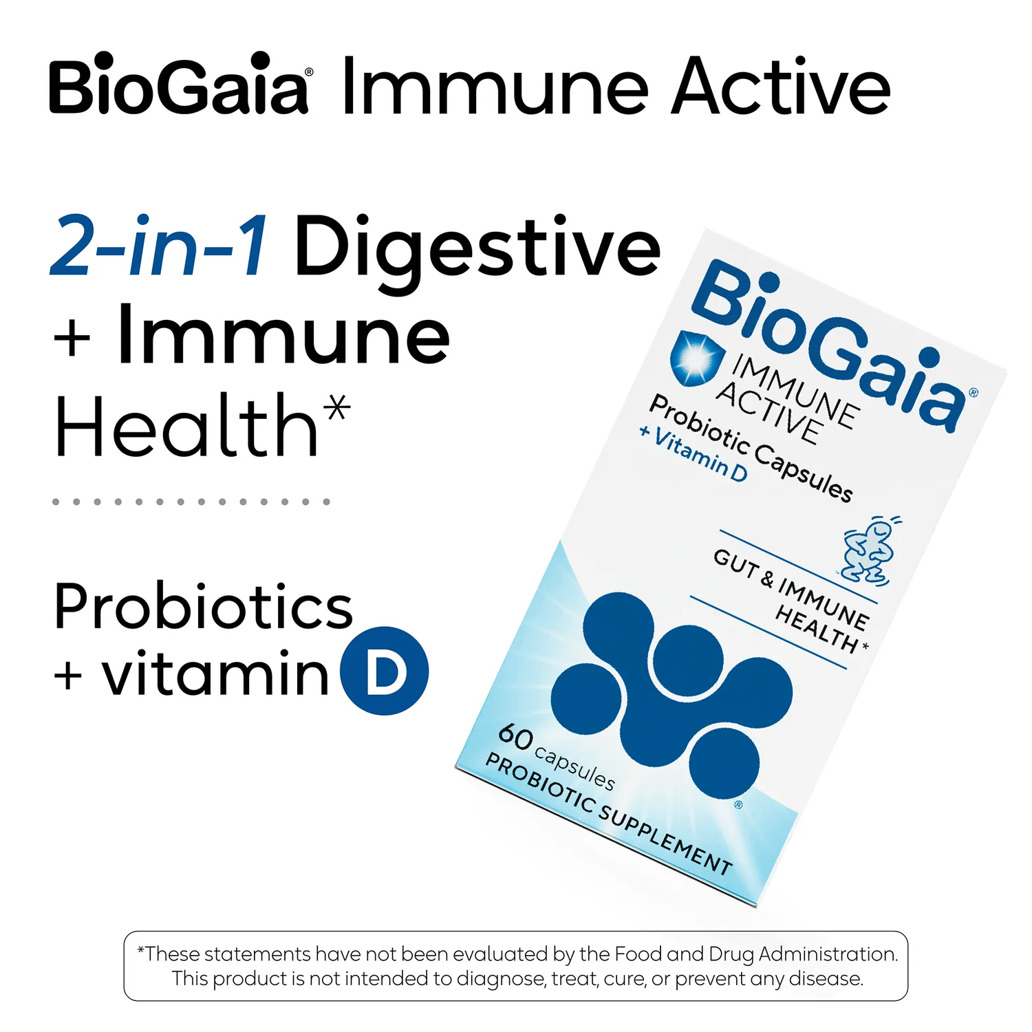 BioGaia Immune Active Kapseln Vitamin D3 60 Tage