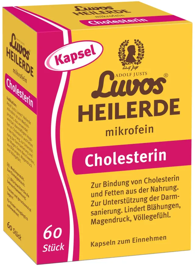 Luvos Heilerde mikrofein Kapseln 60 Stk Cholesterinbindung