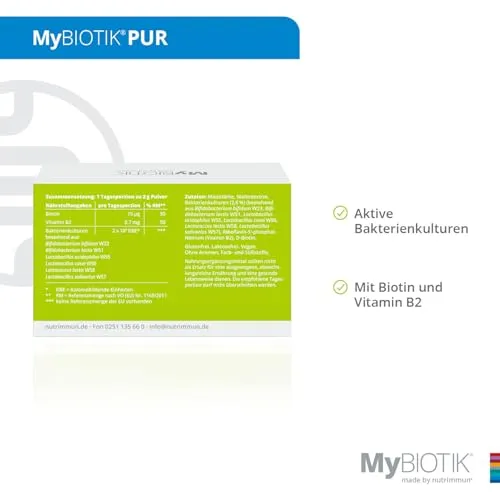 nutrimmun MyBIOTIK PUR Pulver 30 Beutel Haut Darm