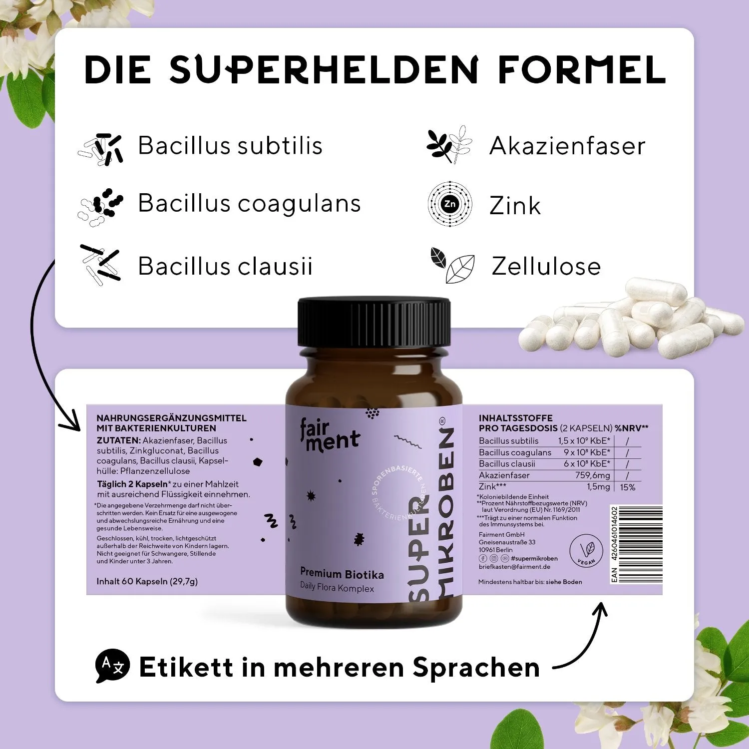 fairment SuperMikroben Premium-Biotika 1 Glas