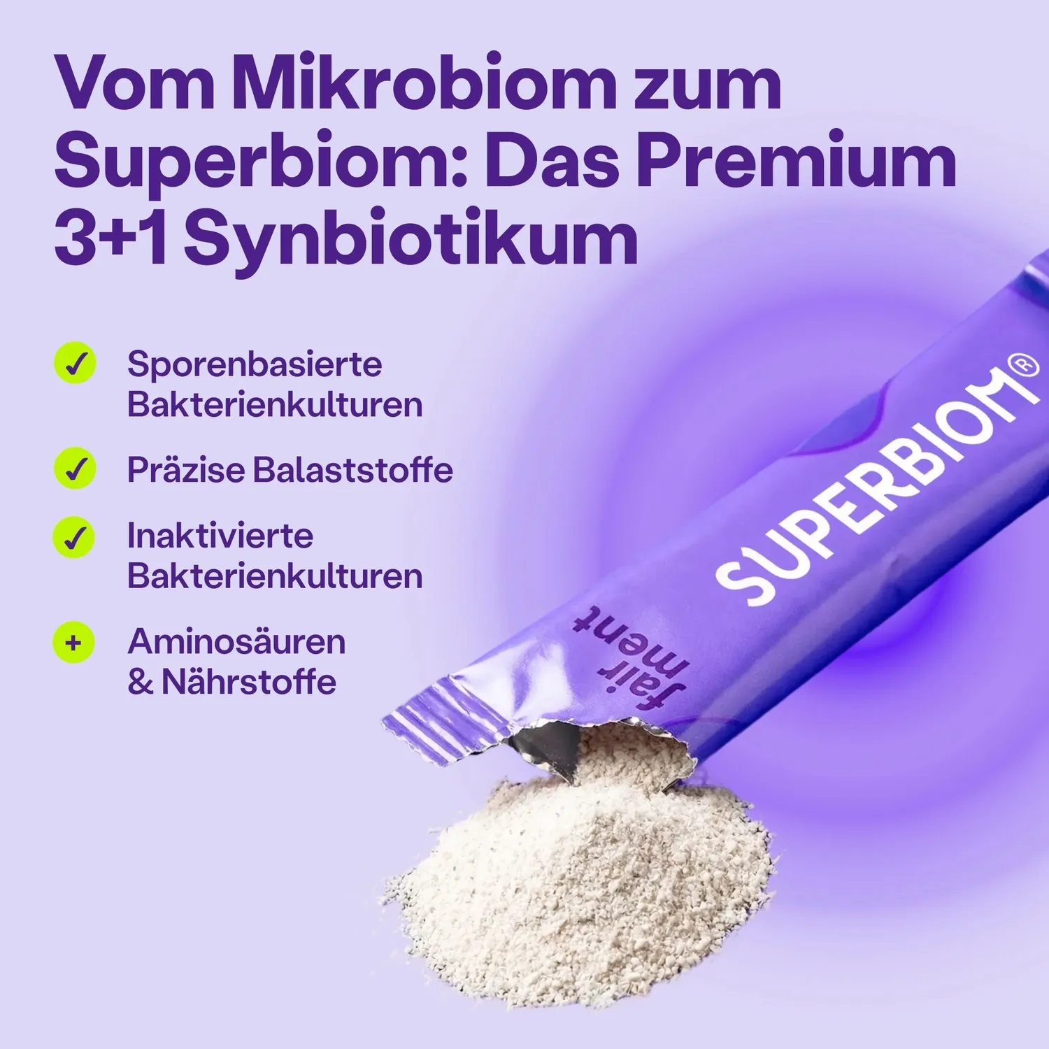 fairment SuperBiom 3+1 Synbiotikum Pulver Angebot neutral