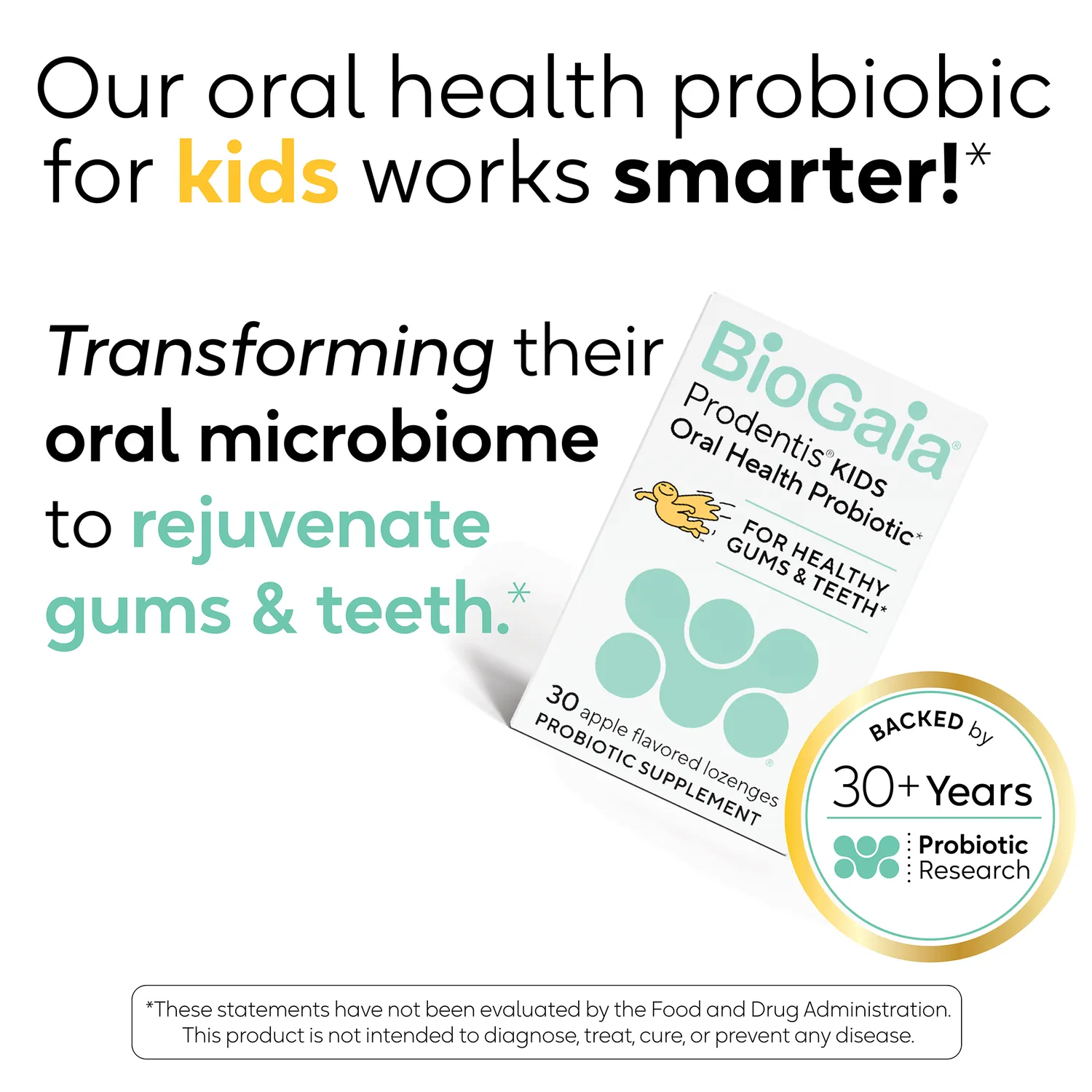 BioGaia Prodentis Kids Lutschtabletten Apfel Mundhygiene