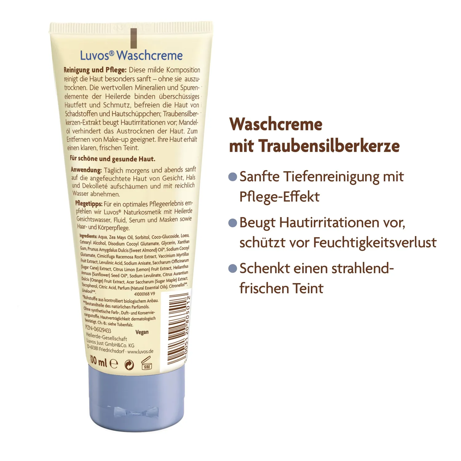 Luvos Heilerde Waschcreme 100 ml porentiefe Reinigung